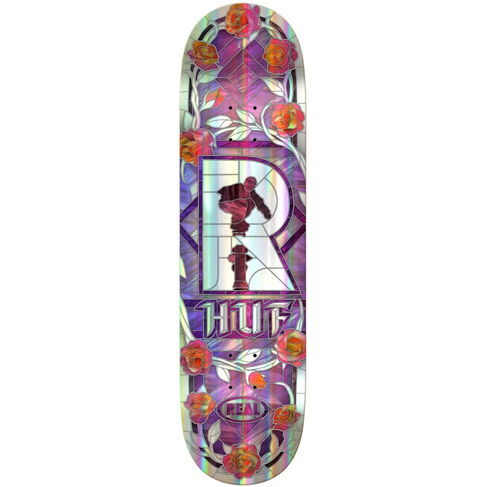 Real HUF Holographic Cathedral 8.06 - Skateboard Deck