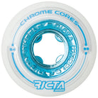 Ricta Chrome Core White Teal 99A 54mm - Skateboard Wheels Front