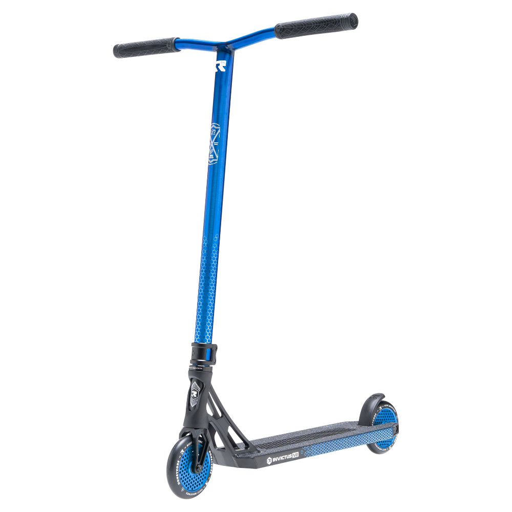 Root Industries Invictus V3 Scooter Complete Blue Left Front Angle View