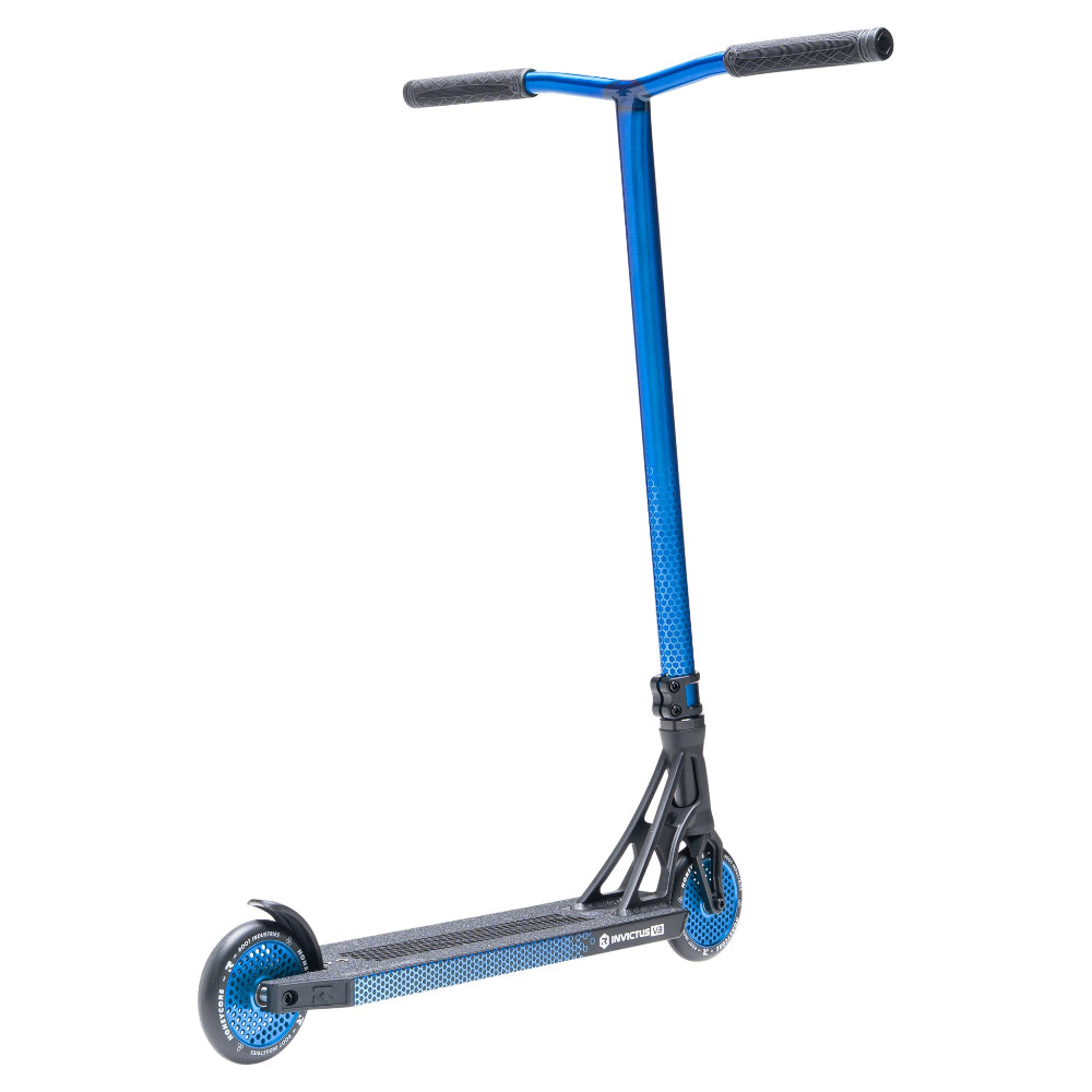 Root Industries Invictus V3 Scooter Complete Blue Right Back Angle View