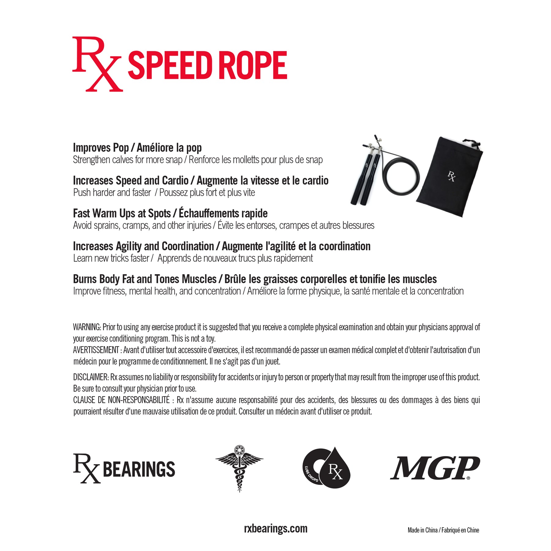 Rx Bearings Speed Rope