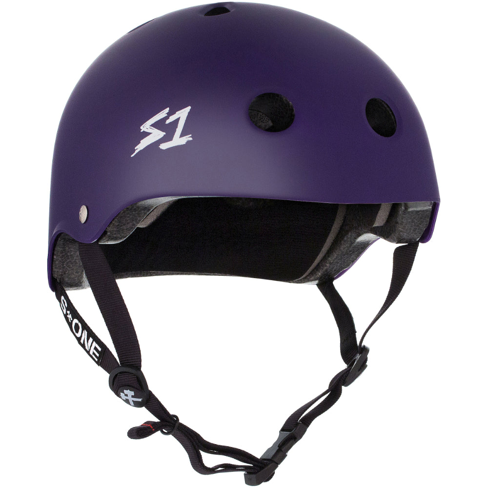 S1 Lifer Matte Purple Matte CERTIFIED - Helmet Angle Front View