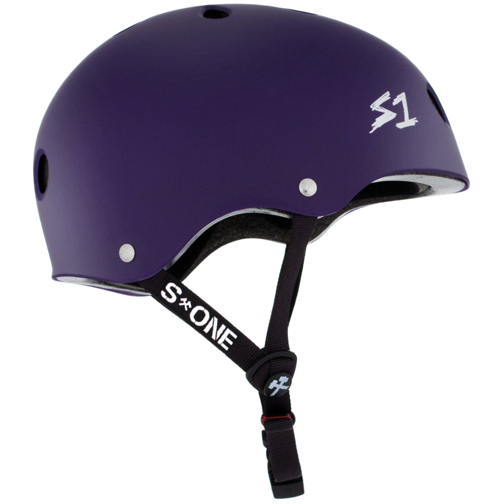 S1 Lifer Matte Purple Matte CERTIFIED - Helmet Side View