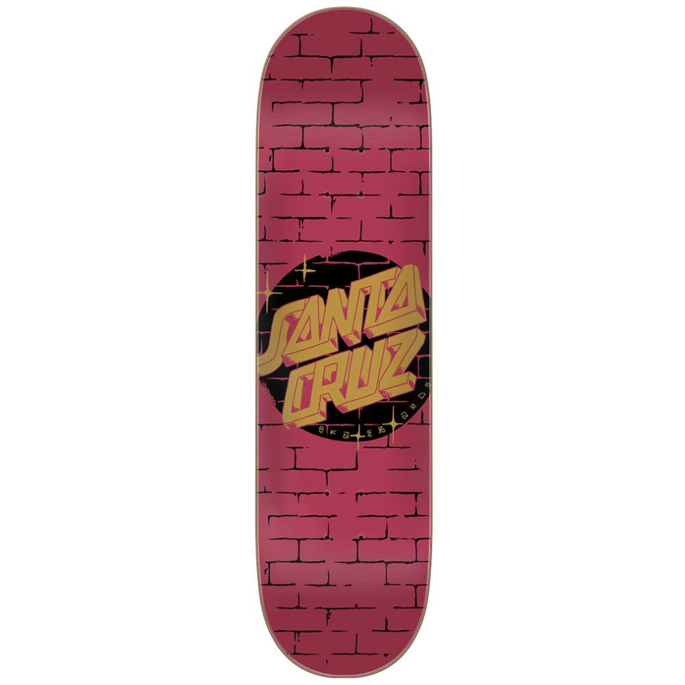 Santa Cruz Birch Scrawl Brick Dot 8.25 - Skateboard Deck