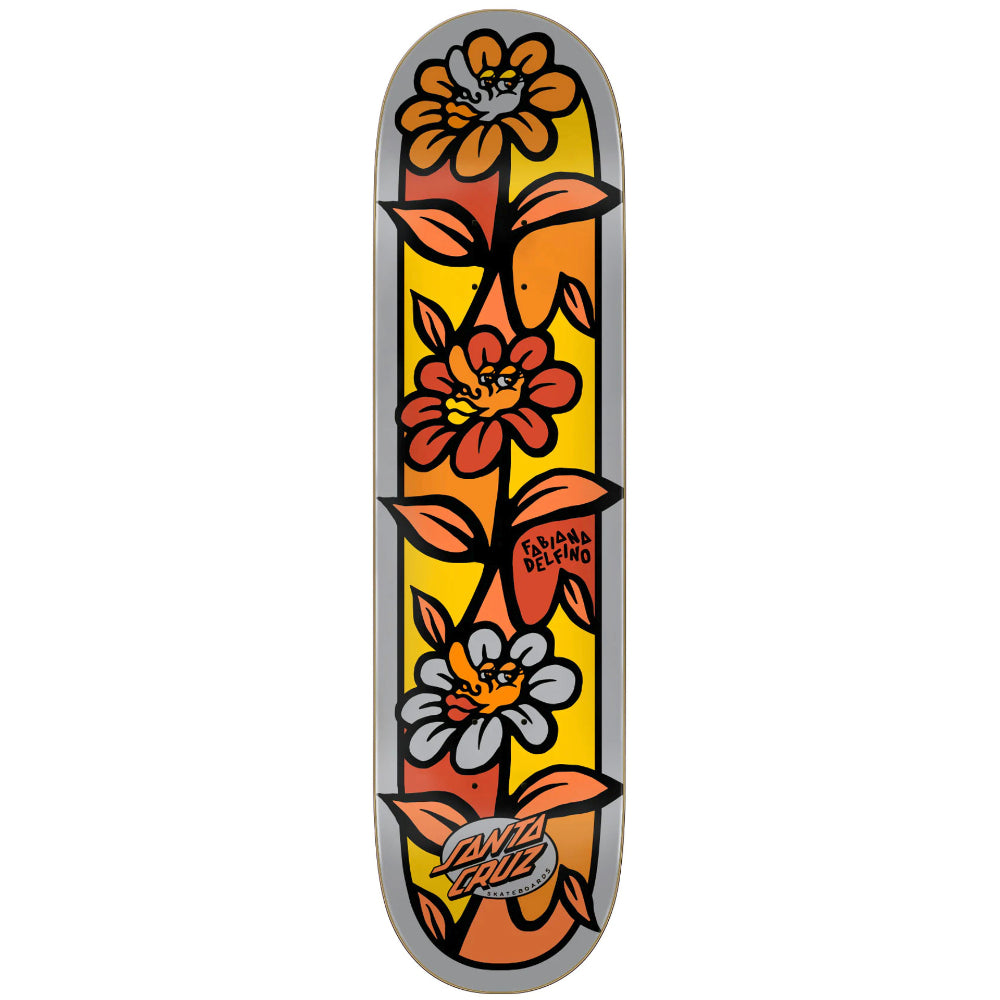 Santa Cruz Delfino Flower Crew Pro 8.0 - Skateboard Deck