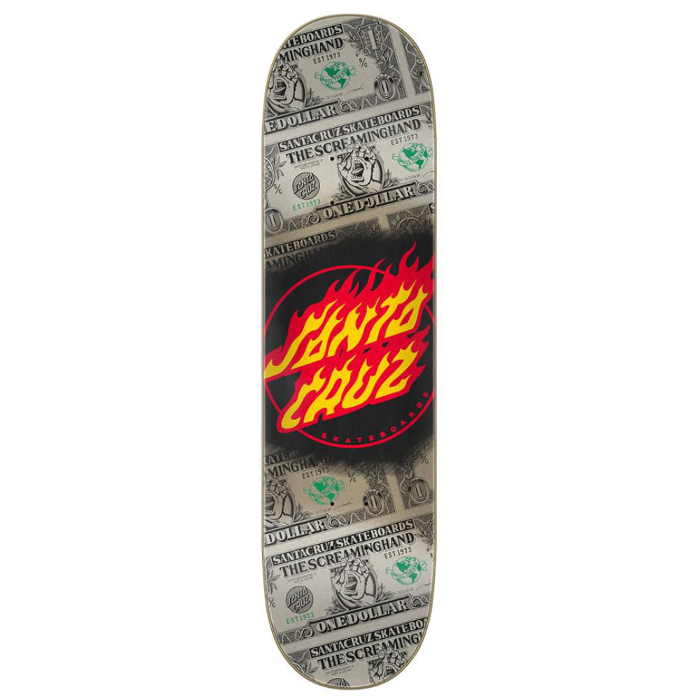 Santa Cruz Dollar Flame Dot 8.0 - Skateboard Deck