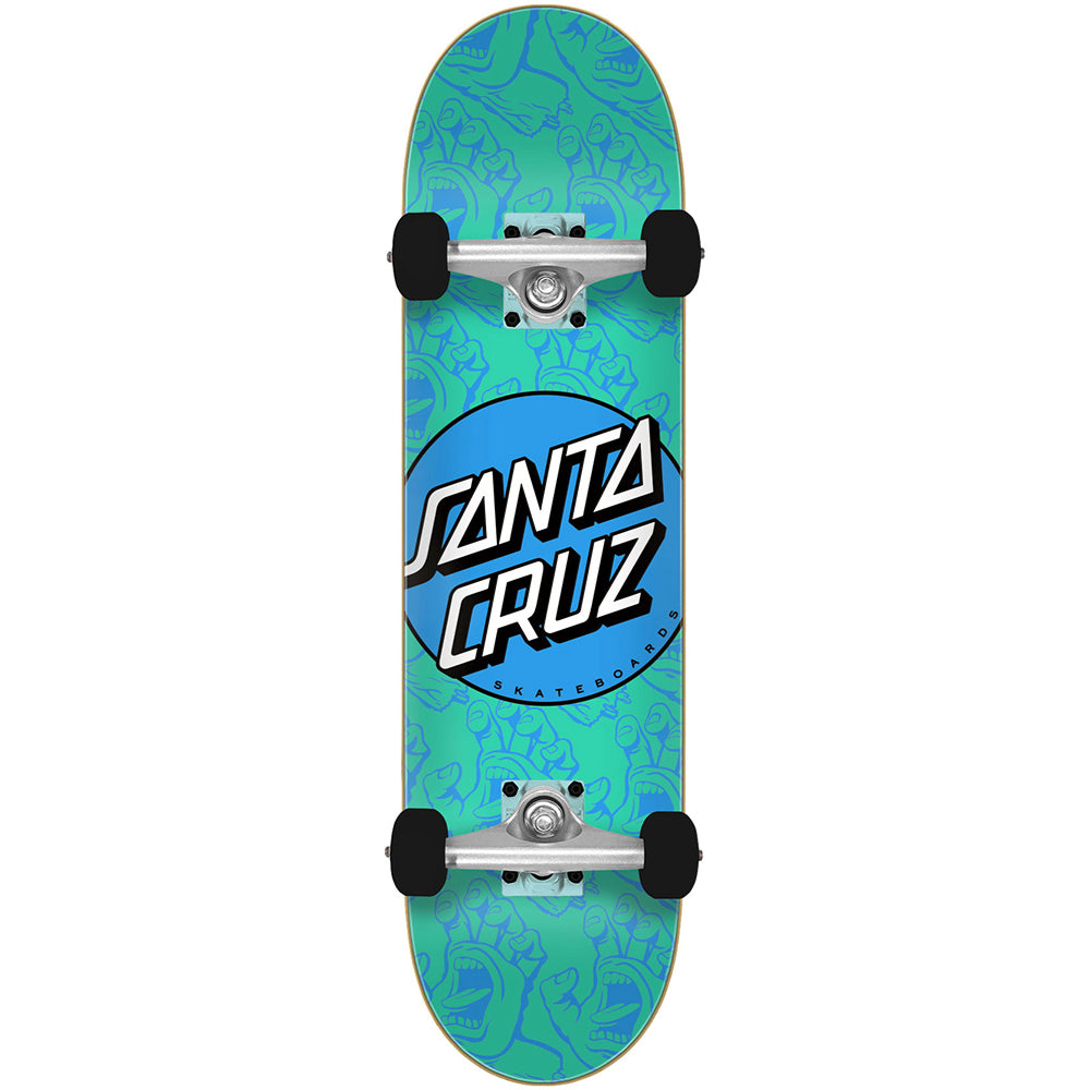 Santa Cruz Other Dot Hands Mini 7.75 - Skateboard Complete Bottom Design