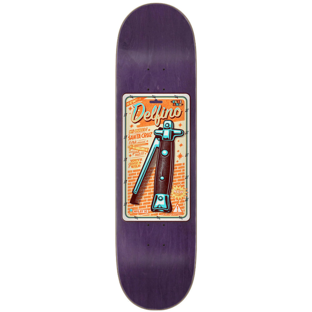 Santa Cruz Pro Delfino Switchblade Comb 8.25 - Skateboard Deck