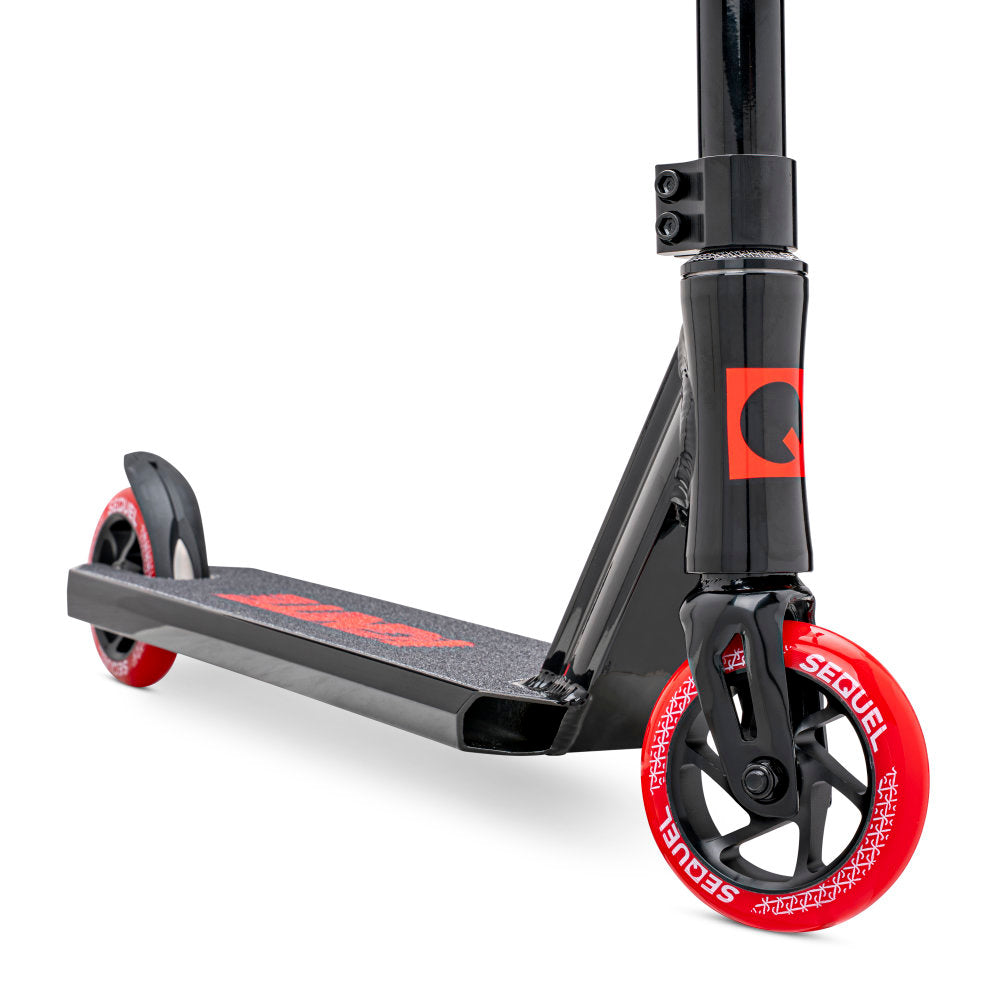 Sequel Ignite Scooter Complete Black Red Front Close Up
