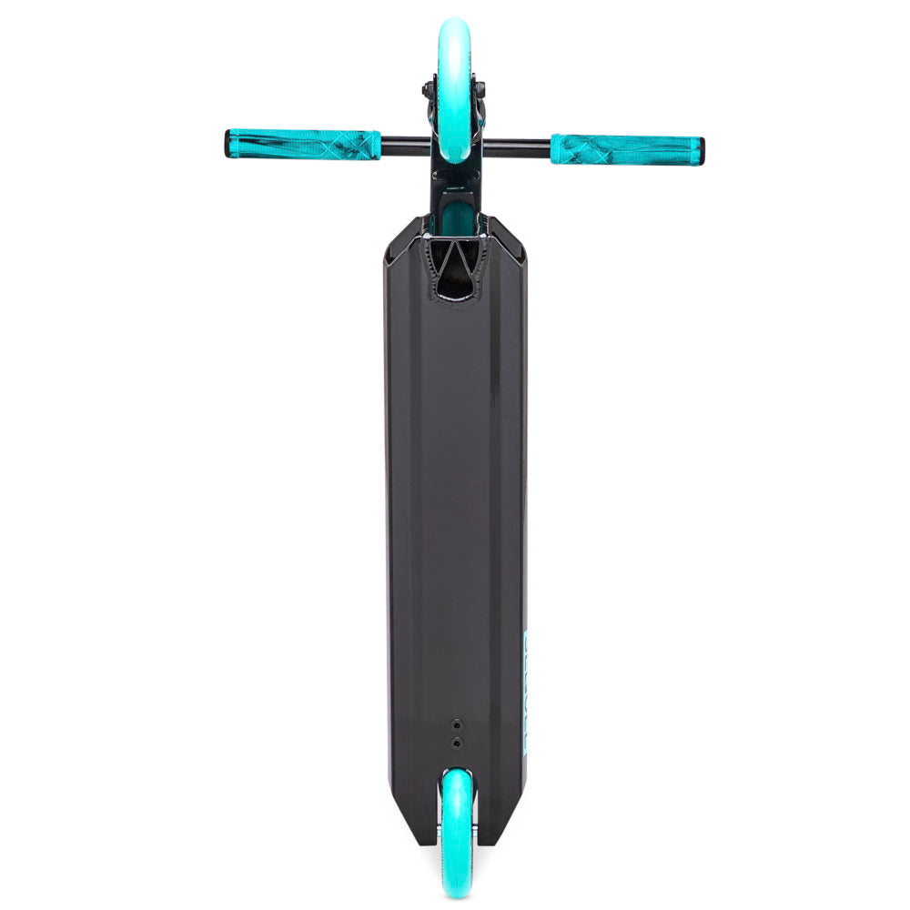 Sequel Ignite Scooter Complete Black Teal Bottom Deck View