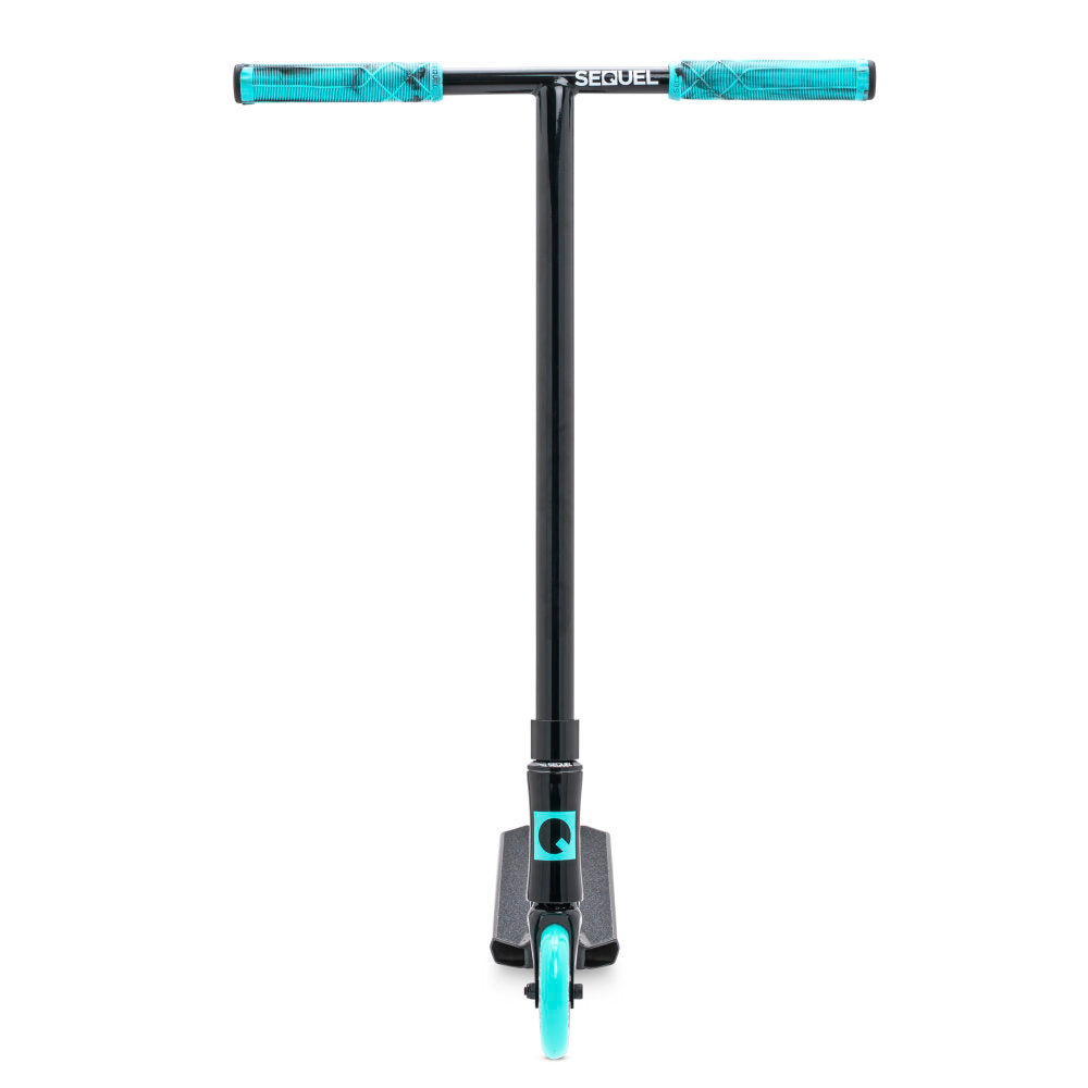 Sequel Ignite Scooter Complete Black Teal Front View