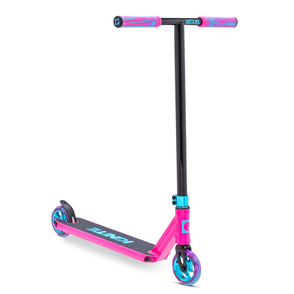 Sequel Ignite Scooter Complete Pink Teal Right Angle View