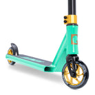 Sequel Ignite Scooter Complete Teal Gold Front Close Up