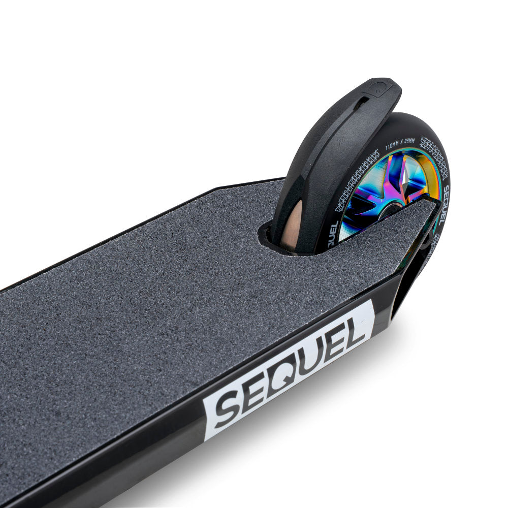 Sequel Rise Park Scooter Complete Black Neo Chrome Back Close Up