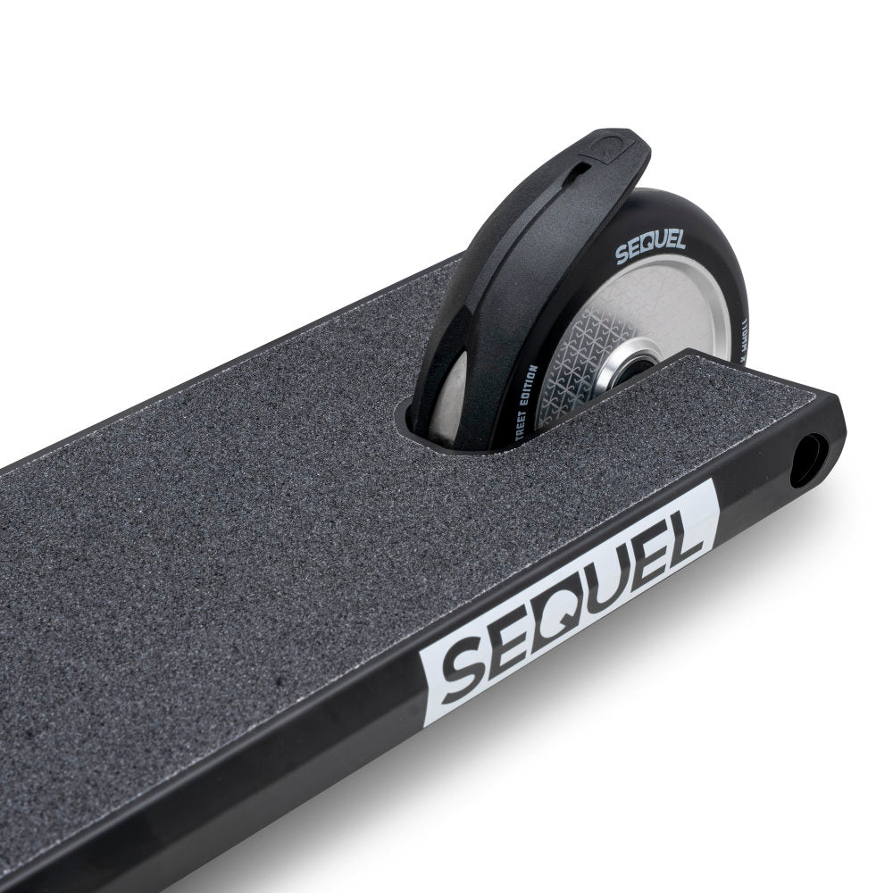 Sequel Rise Street Scooter Complete Black Silver Back Close Up