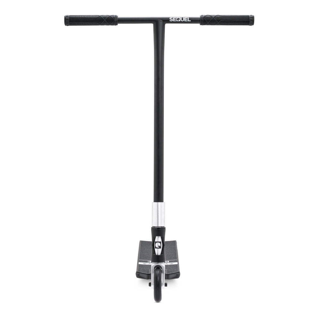 Sequel Rise Street Scooter Complete Black Silver Front View