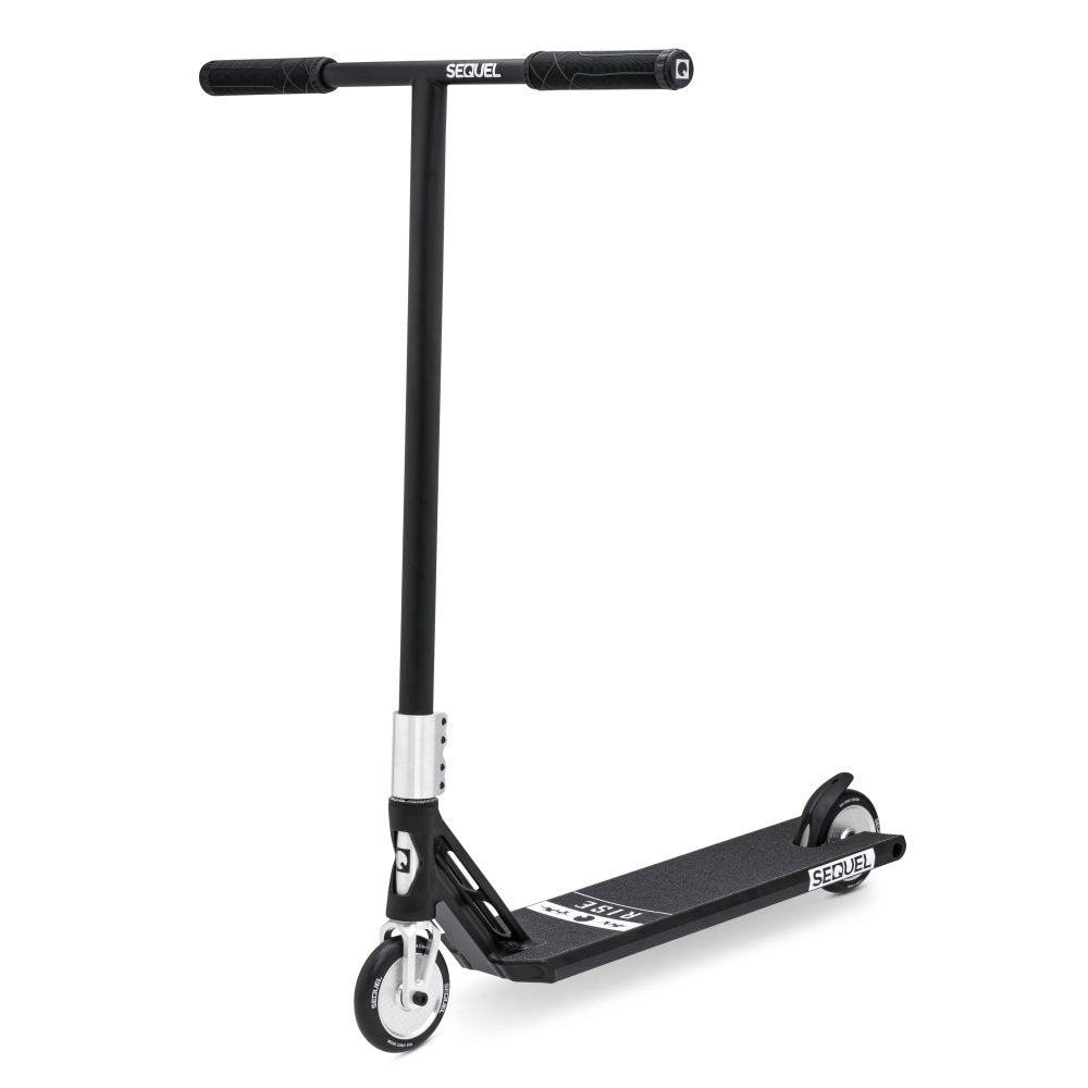 Sequel Rise Street Scooter Complete Black Silver Left Angle View