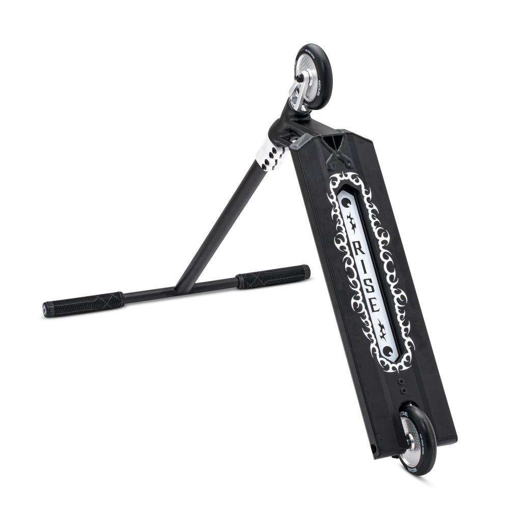 Sequel Rise Street Scooter Complete Black Silver Pyramid View