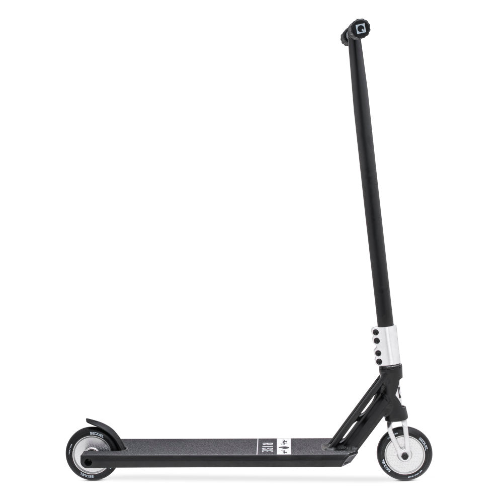 Sequel Rise Street Scooter Complete Black Silver Side View