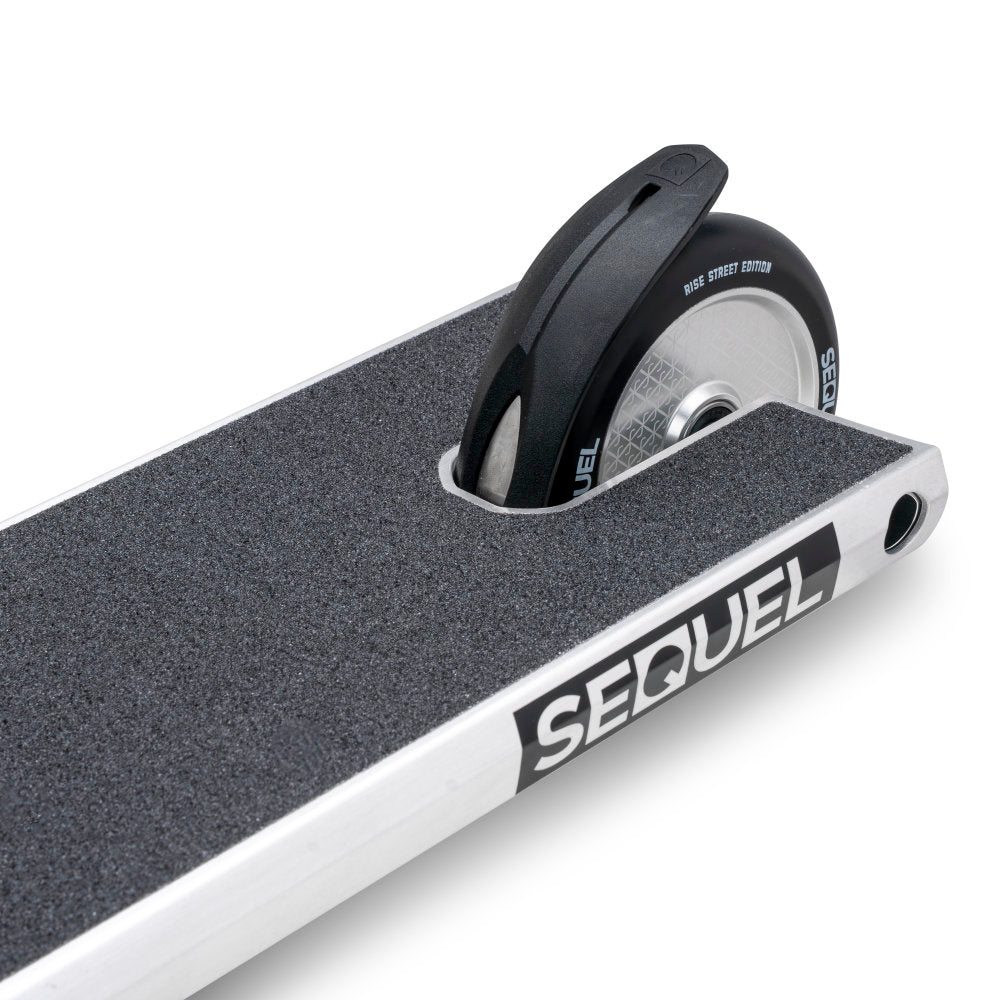 Sequel Rise Street Scooter Complete Silver Black Back Close Up