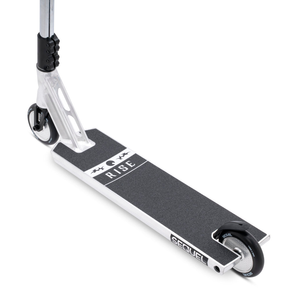 Sequel Rise Street Scooter Complete Silver Black Griptape Top View