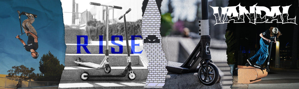 Sequel Scooters Web Banner For Rise Street and Vandal
