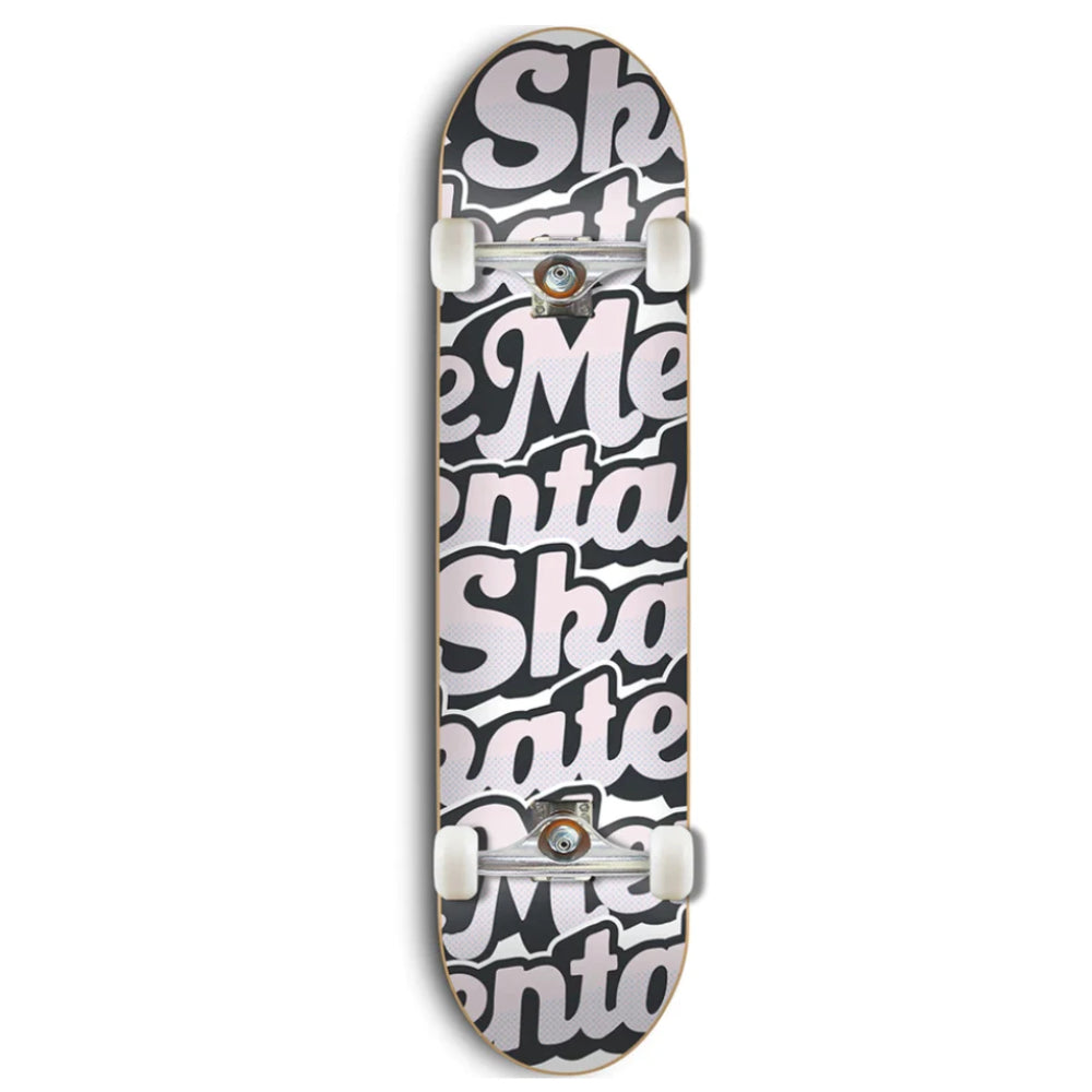 Skate Mental Script Pink 8.25 - Skateboard Complete
