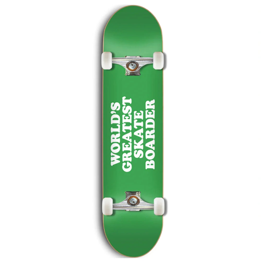 Skate Mental Worlds Greatest Skateboard Complete Green 8.0
