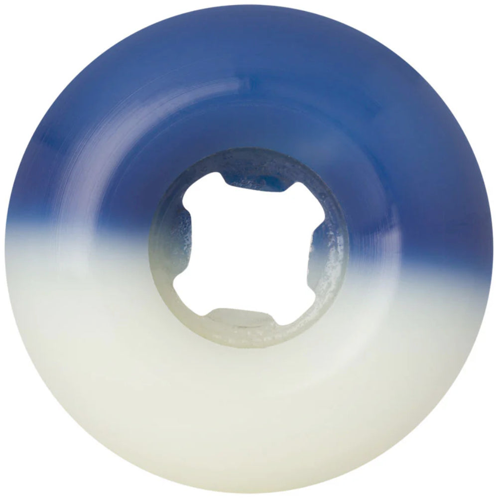 Slime Balls Hairballs 50-50 White Blue 95A 53mm - Skateboard Wheels Back