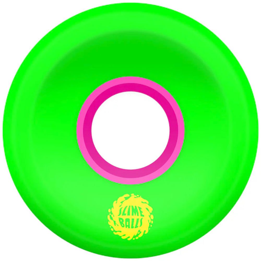 Slime Balls Mini OG Slime Green Pink 78A 54.5mm - Skateboard Wheels Inside