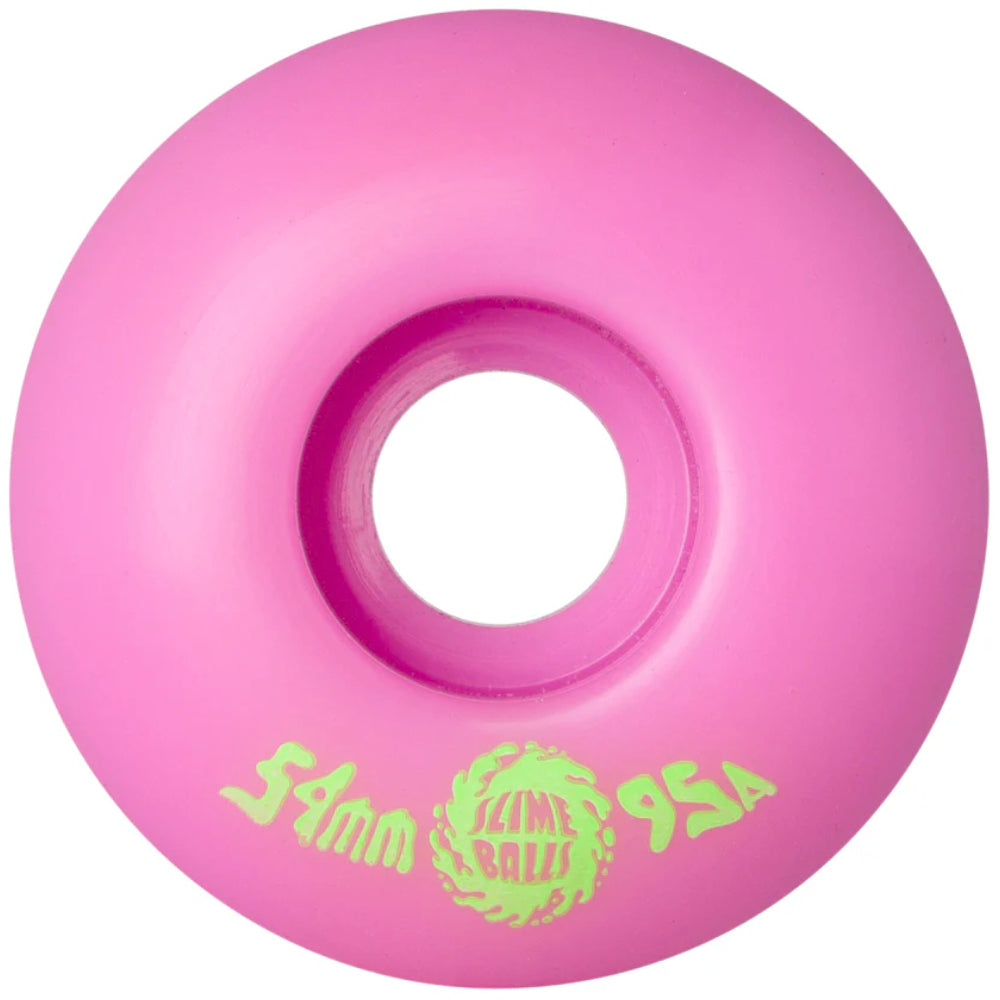 Slime Balls Snot Rockets Pastel Pink 95A 54mm - Skateboard Wheels Back