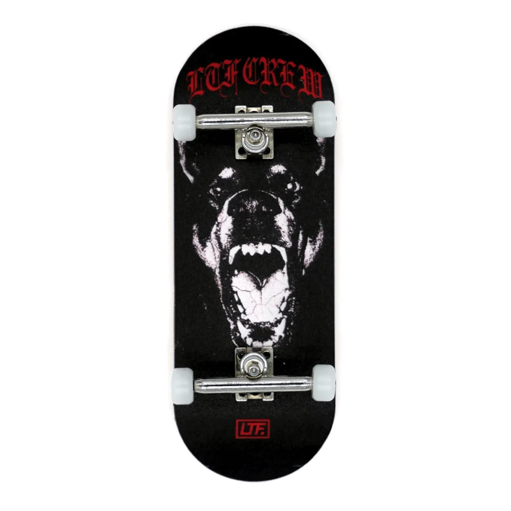 Slushcult Chrome Doberman Grom Complete Fingerboard 34mm Bottom