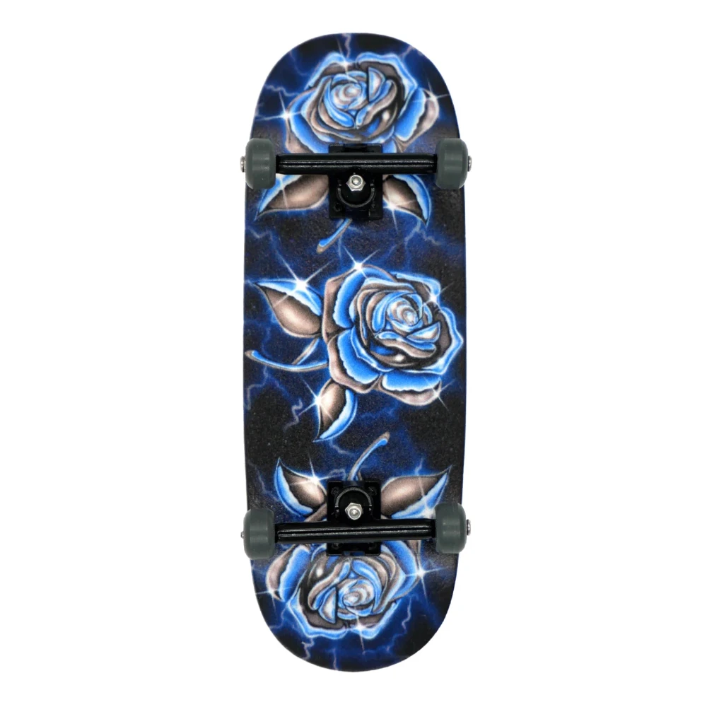 Slushcult Chrome Roses Grom Complete Fingerboard 34mm Bottom