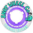 Snot Wheel Co Clear Cores 51mm 99a Clear Purple - Skateboard Wheels