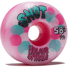 Snot Wheel Co Nolan Houghton Spiral Wide Boys 58mm 99a Skateboard Wheels