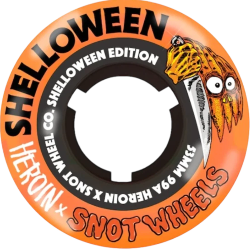 Snot Wheel Co Shelloween 53mm 99a Orange - Skateboard Wheels