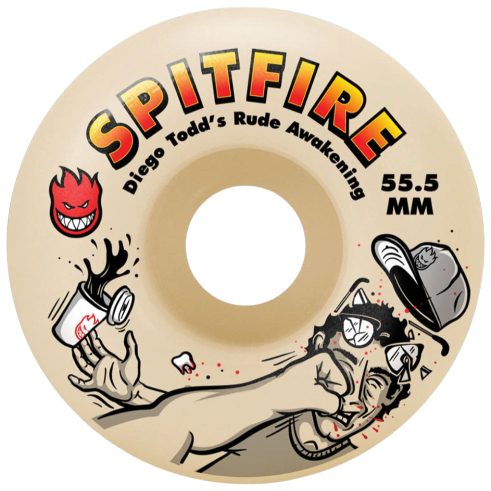 Spitfire Formula Four 99D Diego Rude Awakening Classic Pro 55.5mm - Skateboard Wheels