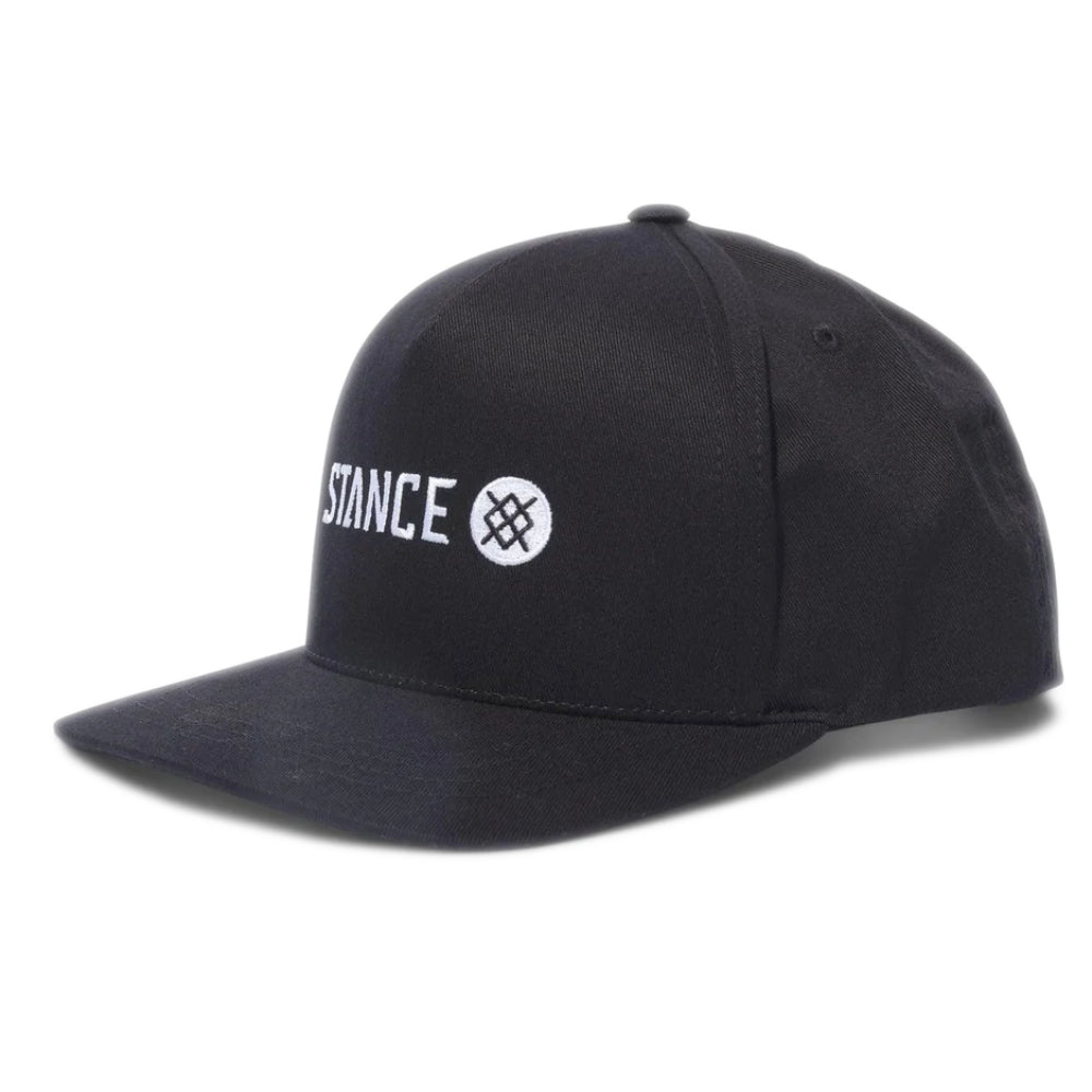 Stance Icon Snapback Hat Black Side
