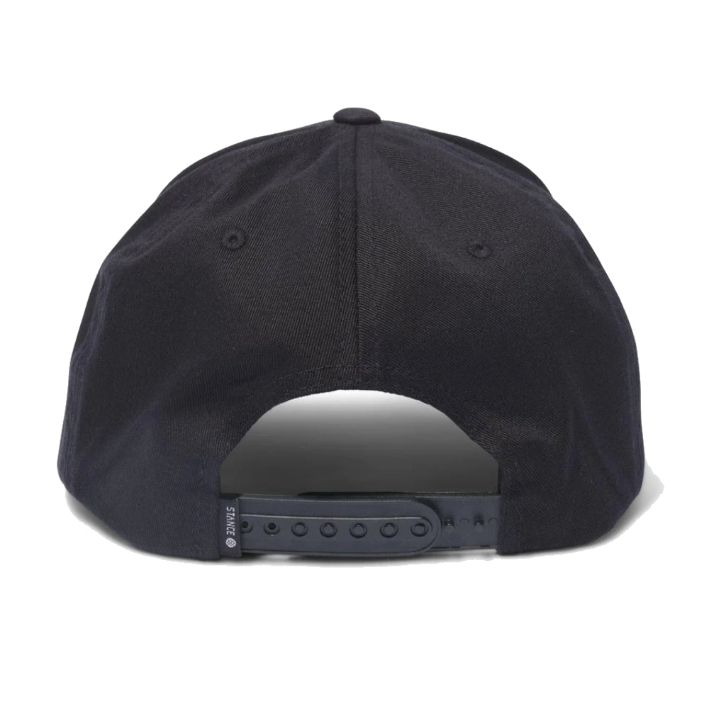 Stance Icon Snapback Hat Black Back