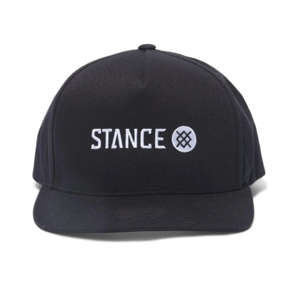 Stance Icon Snapback Hat Black Front