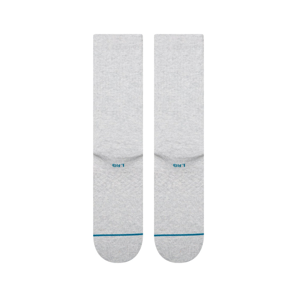 Stance Hit Me Crew Socks Heathergrey Back