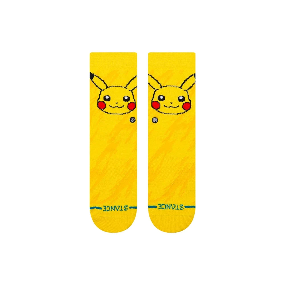 Stance Kids Pokemon Pikachu Bolt Crew Socks Front