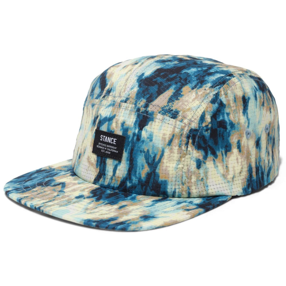 Stance Kinetic 2.0 Adjustable 5 Panel Cap Teal Camo Angle
