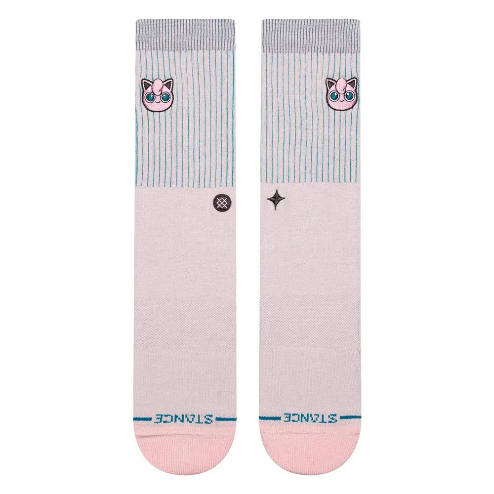 Stance Pokemon Jigglypuff Crew Socks Front View