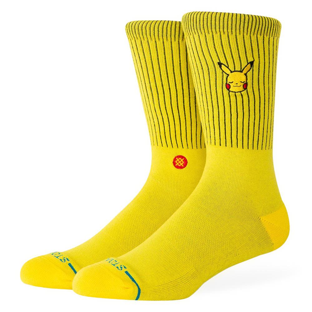 Stance Pokemon Pikachu Crew Socks Angle
