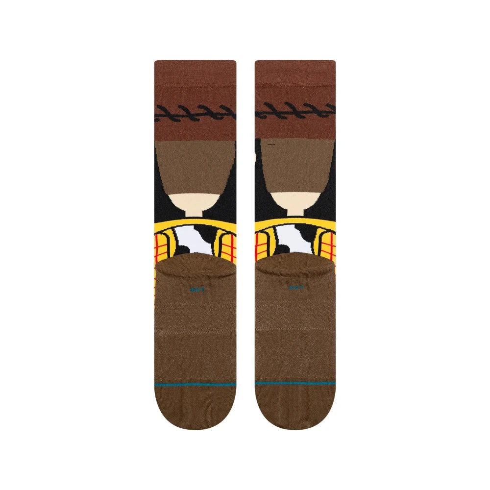 Stance X Disney Toy Story Woody Crew Socks Back