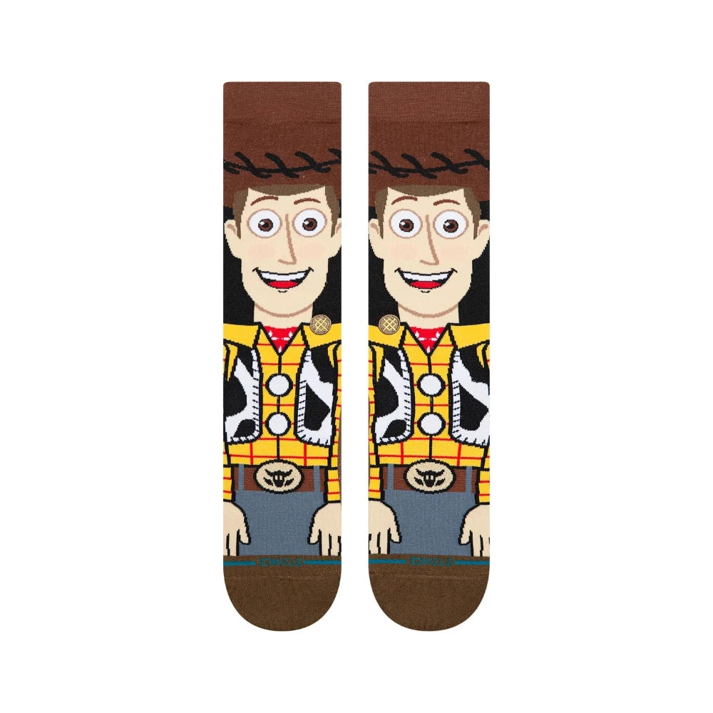 Stance X Disney Toy Story Woody Crew Socks Front