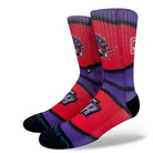 Stance X NBA Mini Ball Hardwood Classic Crew Socks Toronto Raptors Purple