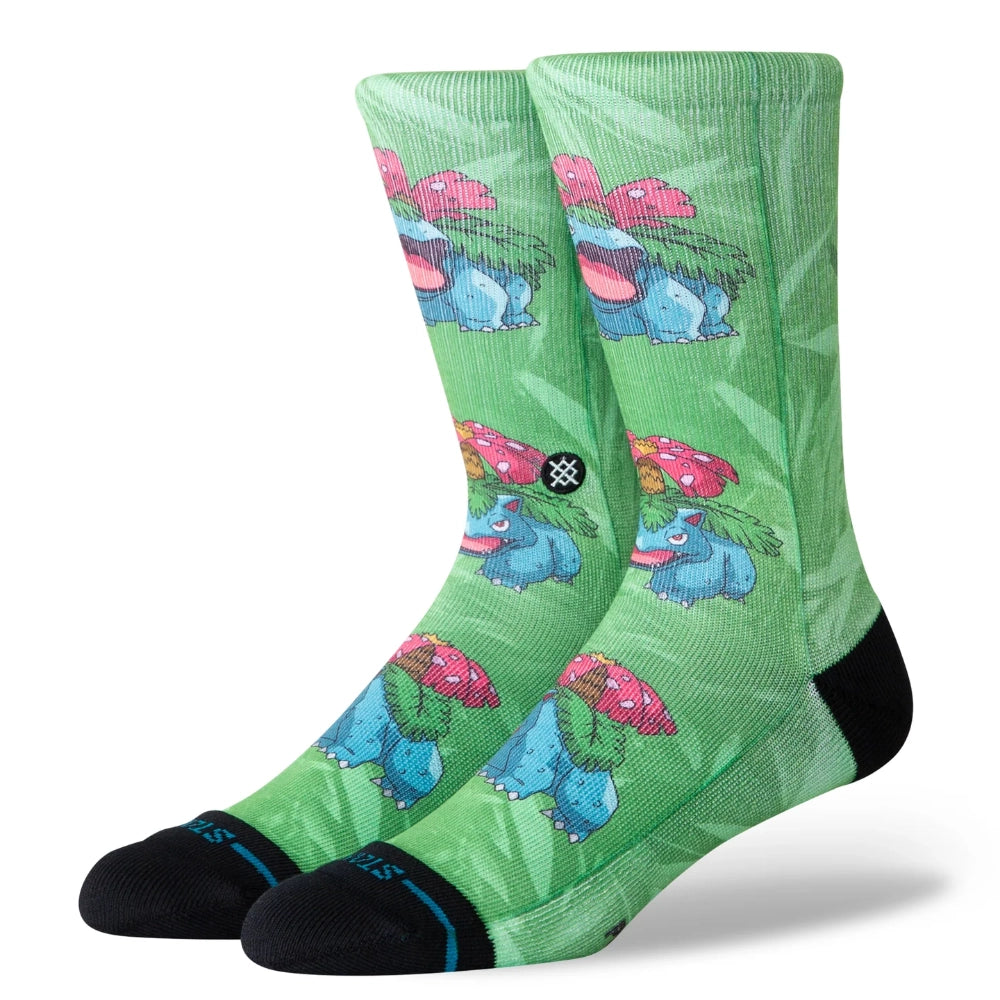 Stance X Pokemon Box Set 3 Pack Crew Socks Venusaur
