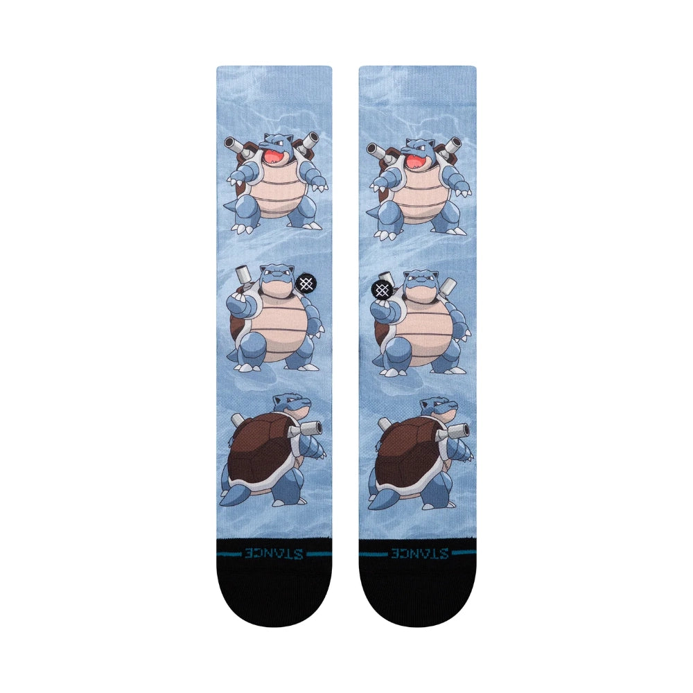 Stance X Pokemon Box Set 3 Pack Crew Socks Blastoise Front